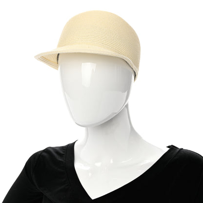 Hermes Emma Cap 56 Naturel Ecru Marine 2 of 10