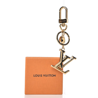 Louis Vuitton LV Facettes Bag Charm Key Holder Gold 4 of 4