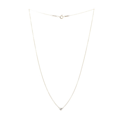 Tiffany 18K Yellow Gold Diamond .05ct Elsa Peretti Diamonds by the Yard Pendant Necklace 3 of 7