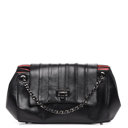Chanel Lambskin Vertical Quilt Accordion Flap Black 1 of 8