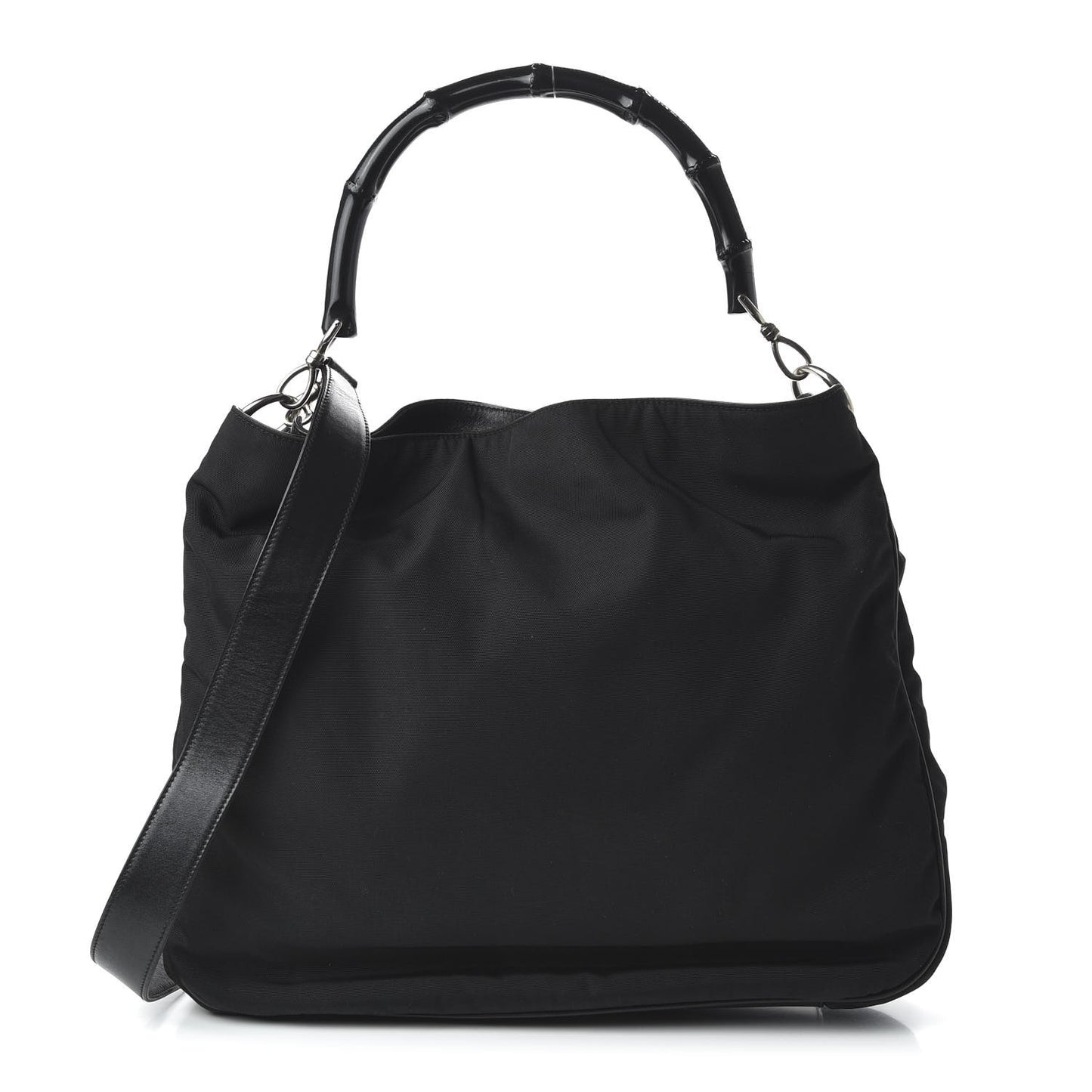Nylon Bamboo Top Handle Tote