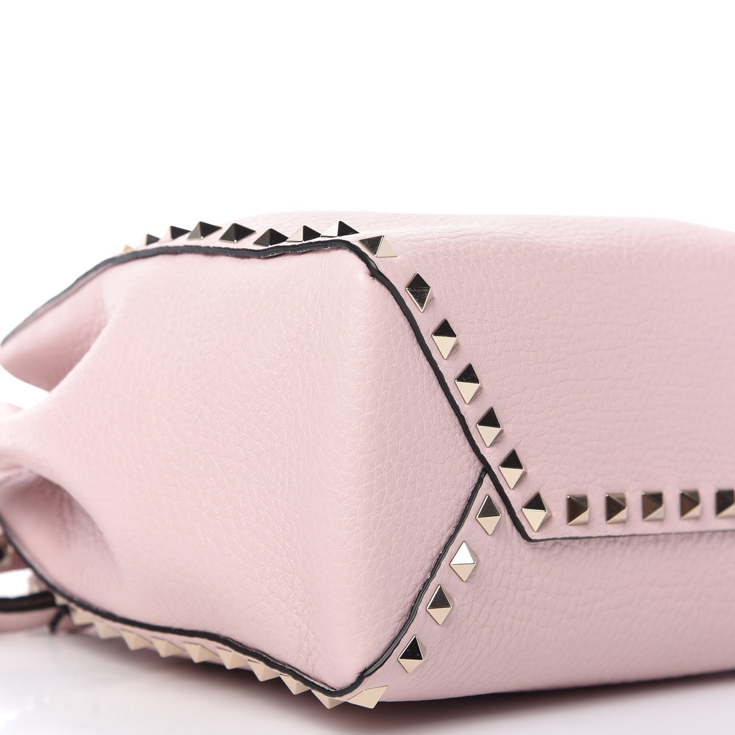 Valentino Garavani Grained Calfskin Rockstud Bucket Bag Light Pink 6 of 8
