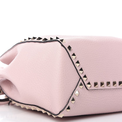 Valentino Garavani Grained Calfskin Rockstud Bucket Bag Light Pink 6 of 8
