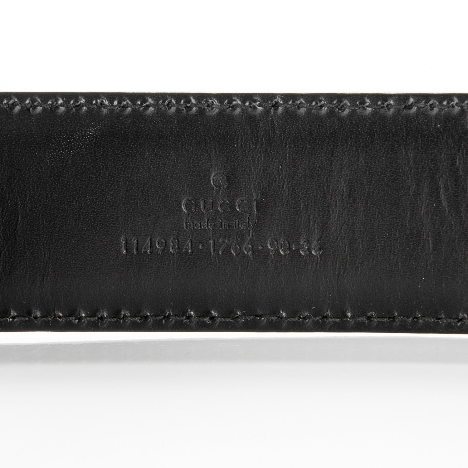 Gucci Guccissima Interlocking G Belt 90 36 Black 4 of 6