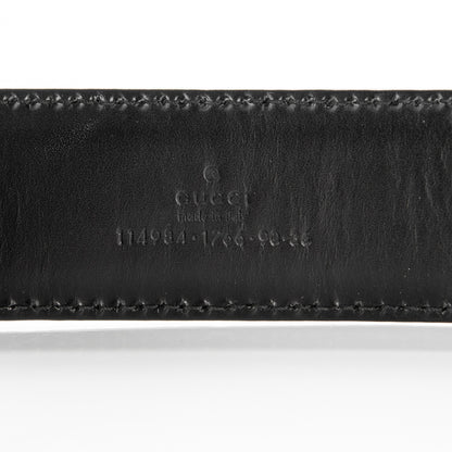 Gucci Guccissima Interlocking G Belt 90 36 Black 4 of 6