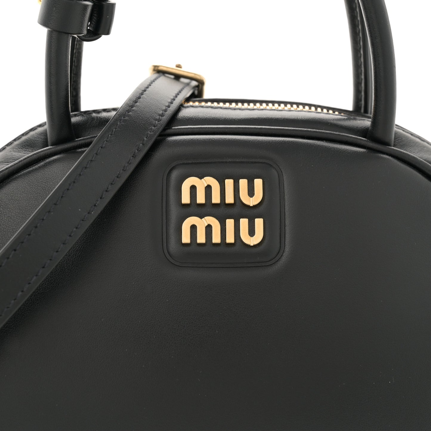 Soft Calf Small Top Handle Bag Black