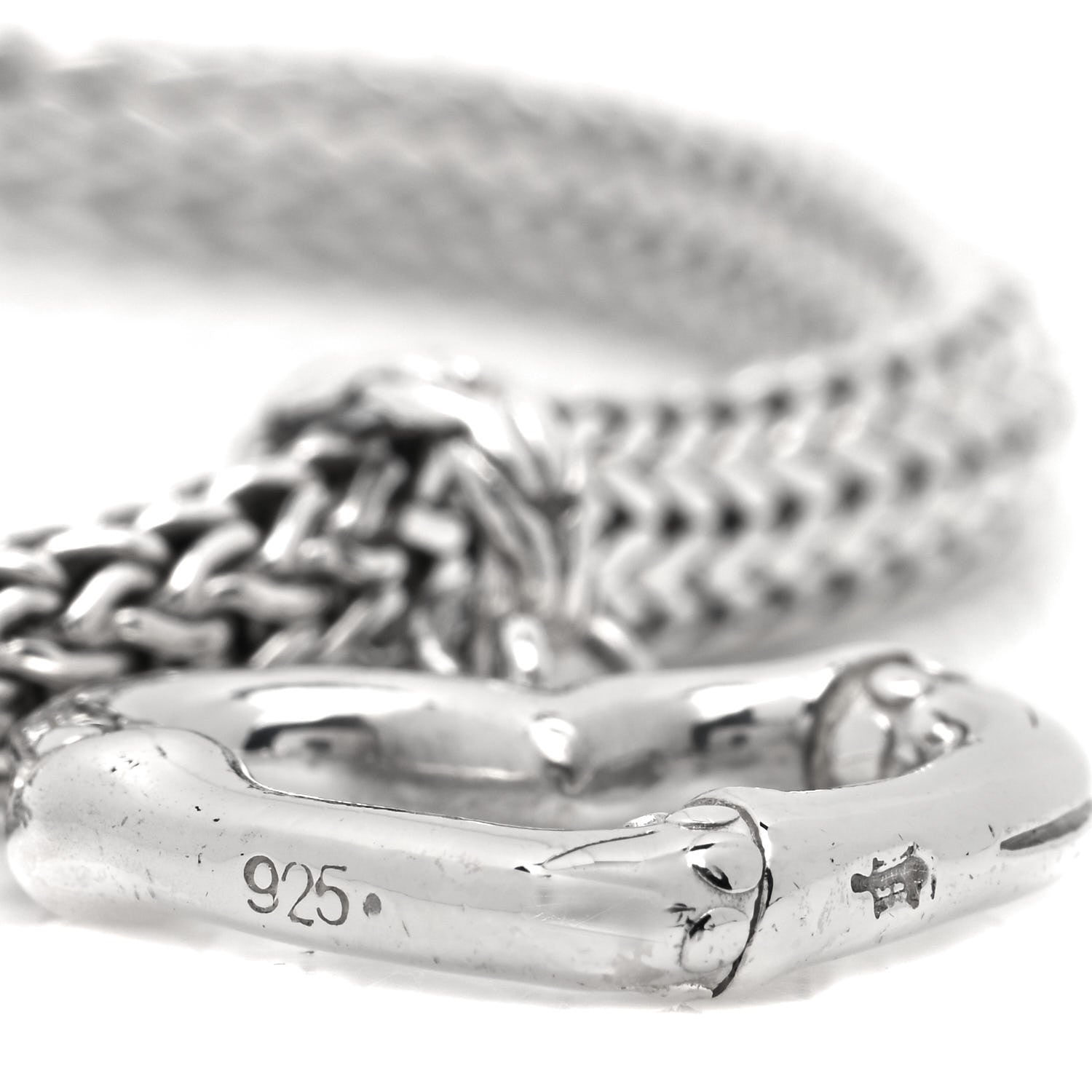 John Hardy Sterling Silver Bamboo Heart Charm Bracelet 4 of 4