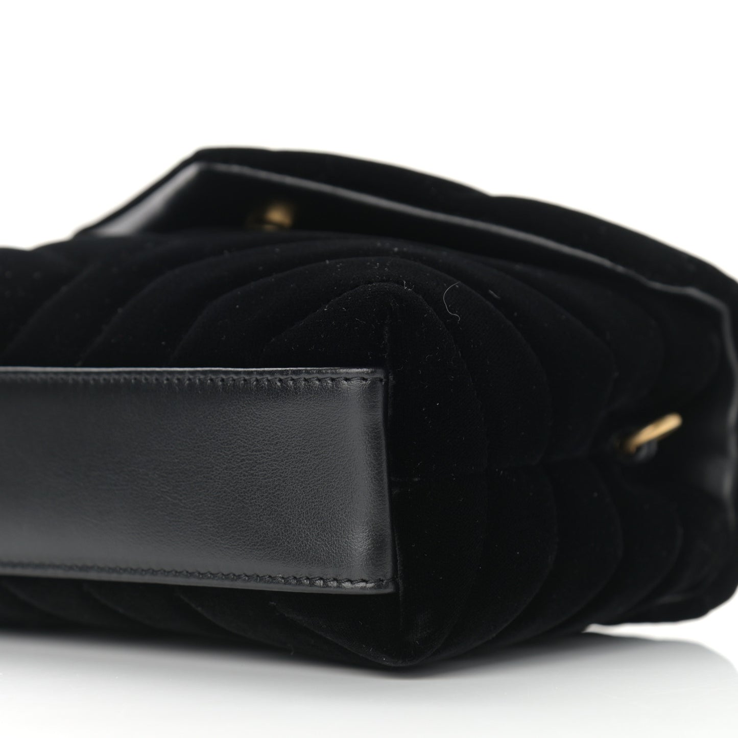 Velvet Y Quilted Monogram Toy Loulou Chain Satchel French Black