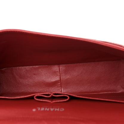 Chanel Patent Quilted Jumbo Double Flap Red 4 of 9