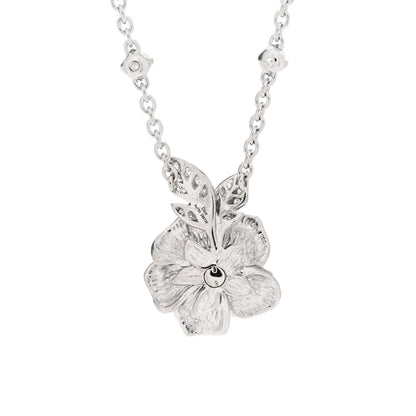 Christian Dior 18K White Gold Diamond Medium Rose Dior Bagatelle Necklace 3 of 4