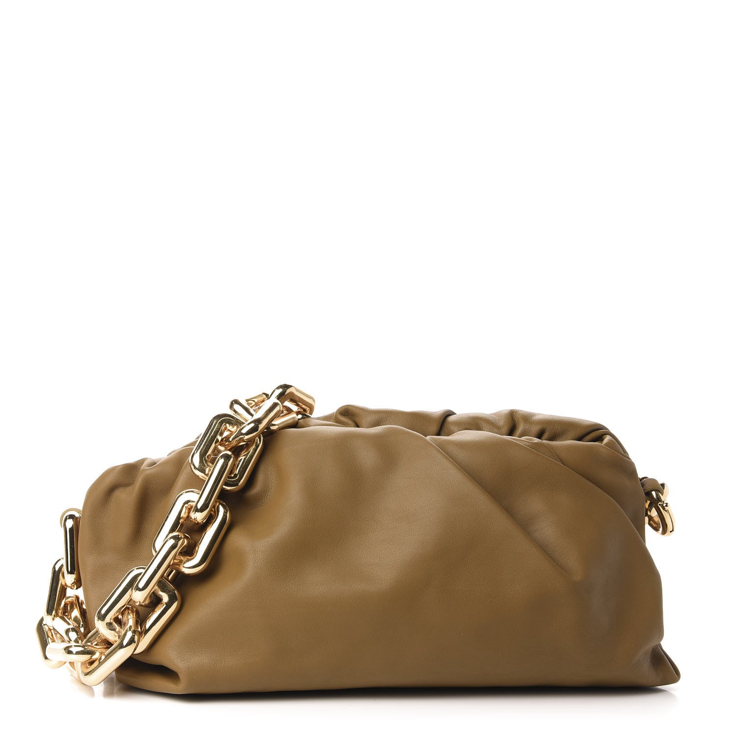 Bottega Veneta Calfskin The Pouch Chain Moutarde 1 of 9