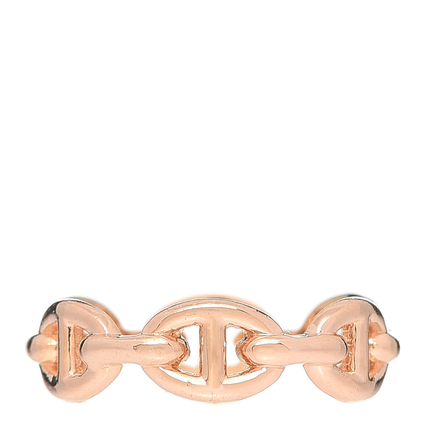 18K Rose Gold PM Chaine D'Ancre Enchainee Ring 54 7