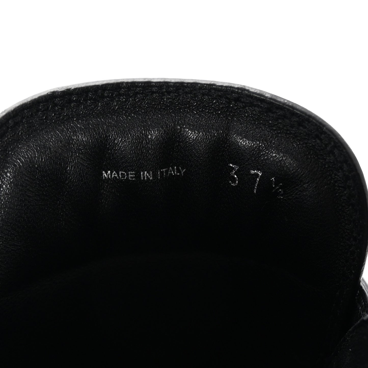 Spazzolato Metal Triangle Logo Platform Loafer Mules 37.5 Black