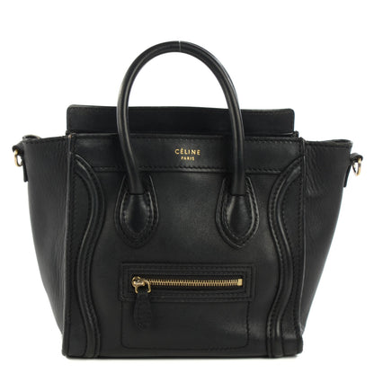 Celine Smooth Calfskin Nano Luggage Black 1 of 12