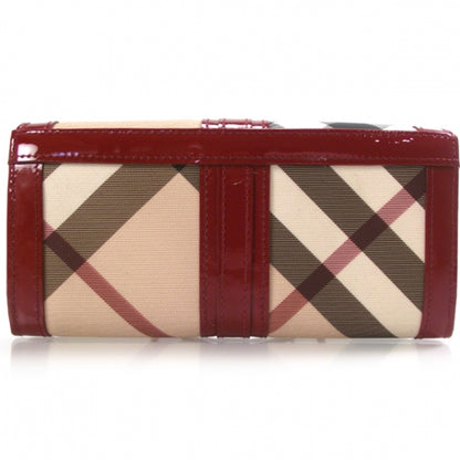 Burberry Patent Nova Check Wallet 2 of 8