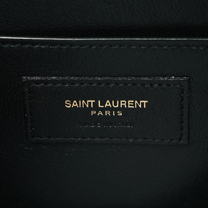 Saint Laurent Smooth Calfskin Medium Domino Shoulder Bag Black 6 of 10