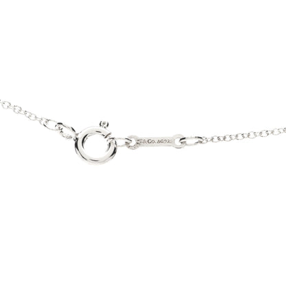 Tiffany Sterling Silver Paloma Picasso Olive Leaf Pendant Necklace 3 of 5