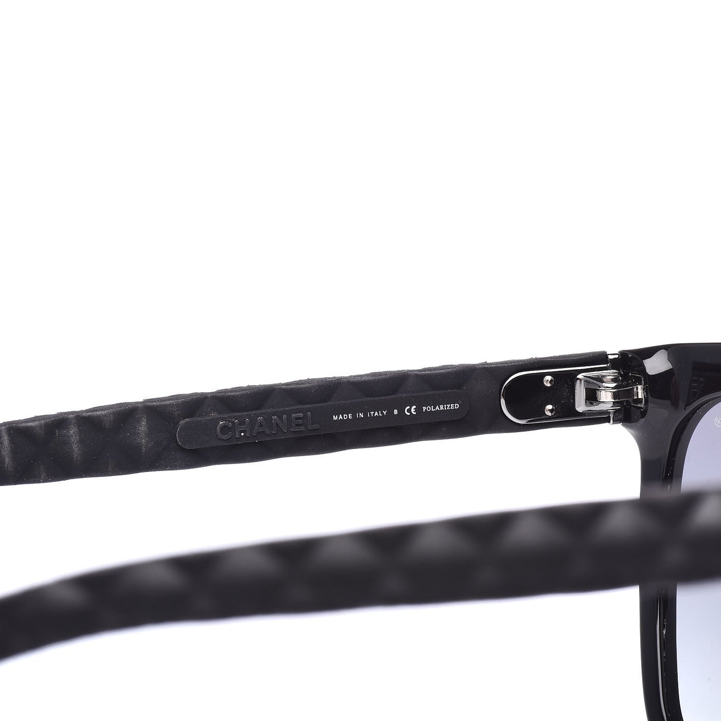 Acetate Quilted Polarized Butterfly CC Sunglasses 5288-Q Black