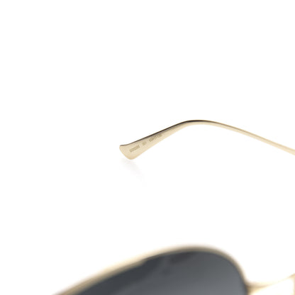 Gucci Metal Oversized Round Frame GG0225S Sunglasses Gold 5 of 7