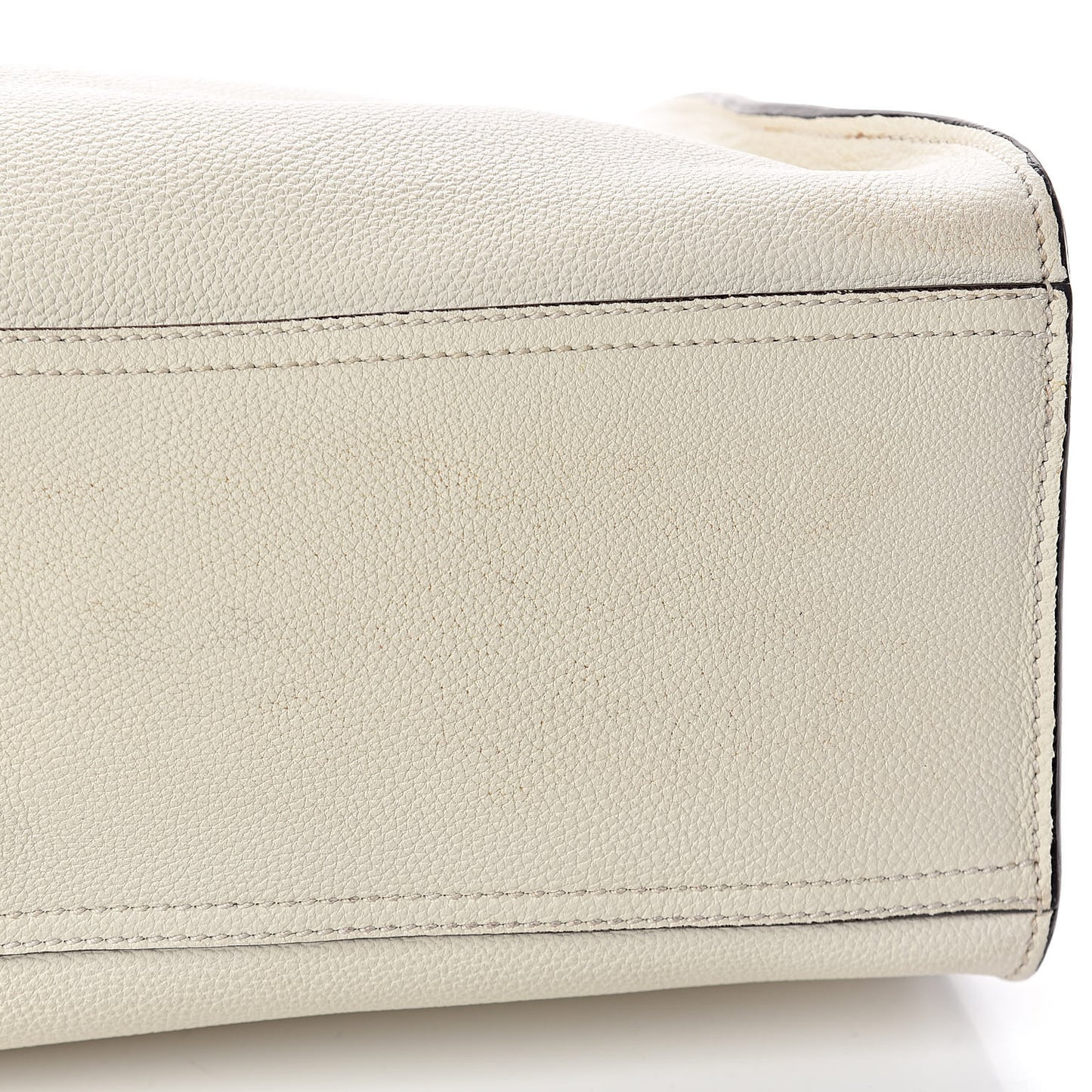 Soft Calfskin Medium Jackie Top Handle Bag Antique White