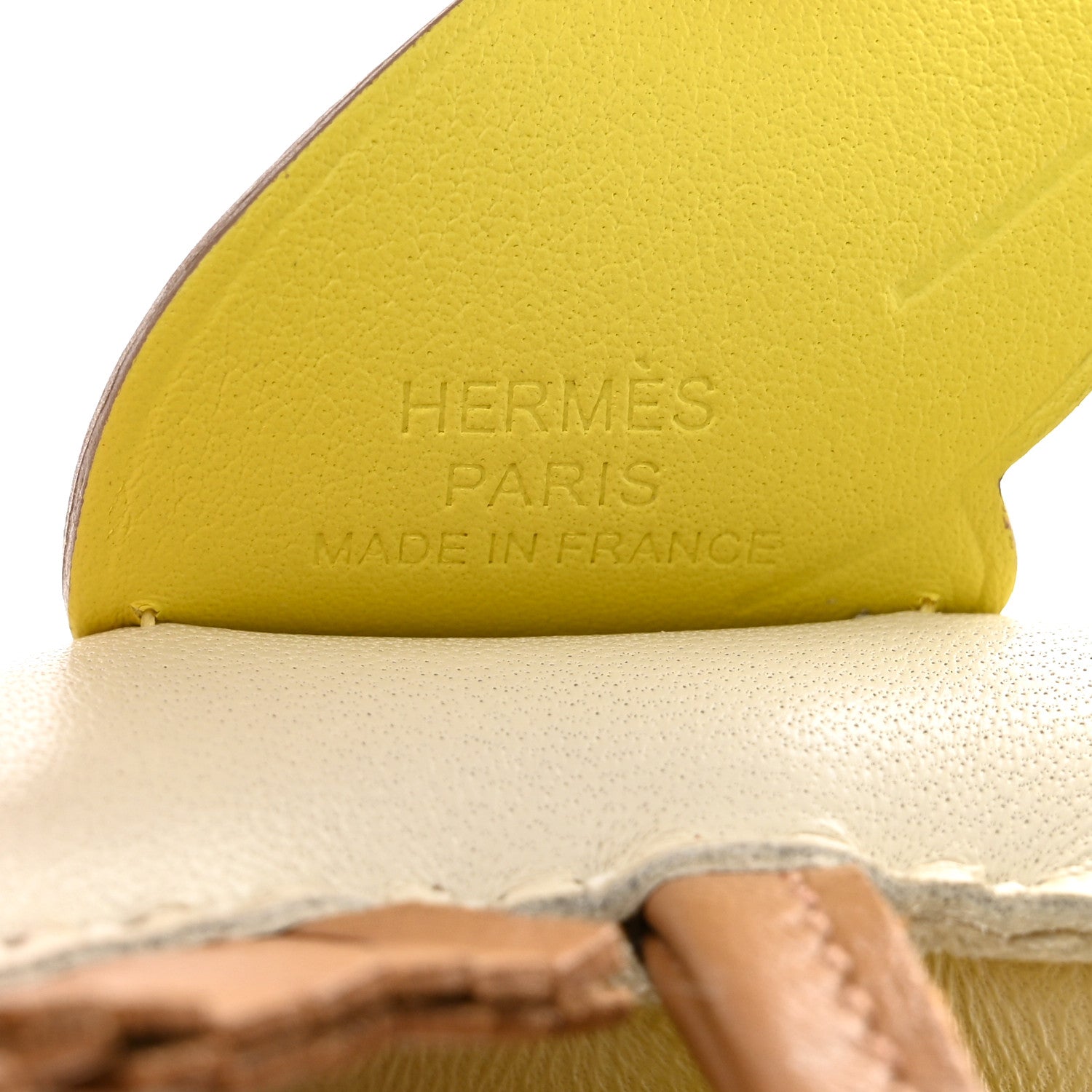 Hermes Milo Lambskin Grigri Rodeo Pegase Horse Bag Charm PM Craie Chai Lime 3 of 5