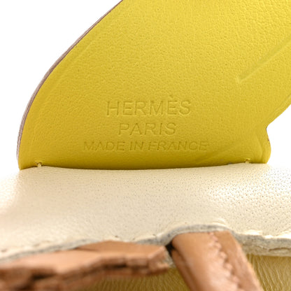 Hermes Milo Lambskin Grigri Rodeo Pegase Horse Bag Charm PM Craie Chai Lime 3 of 5