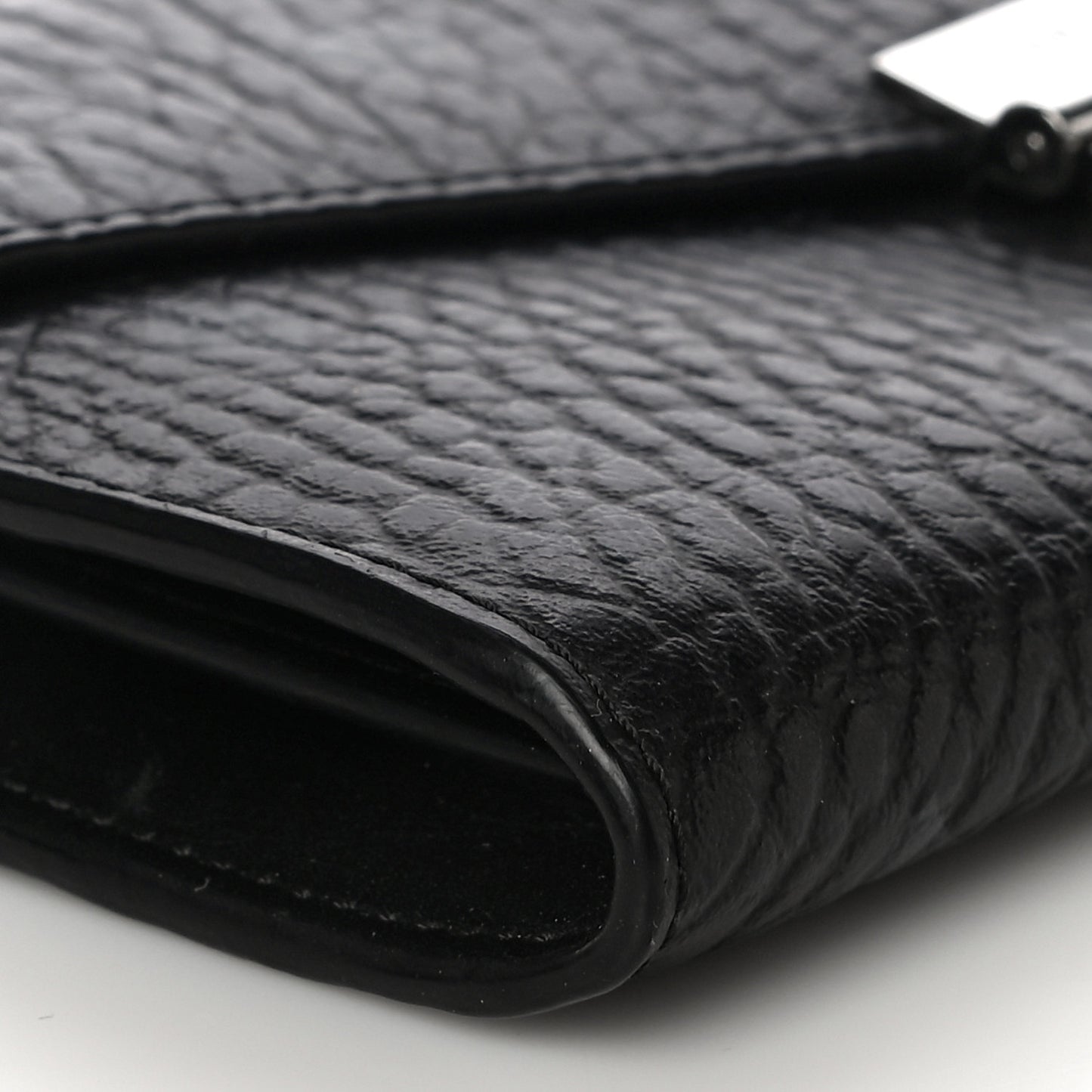 Visetos Large Patricia Wallet On Chain Black