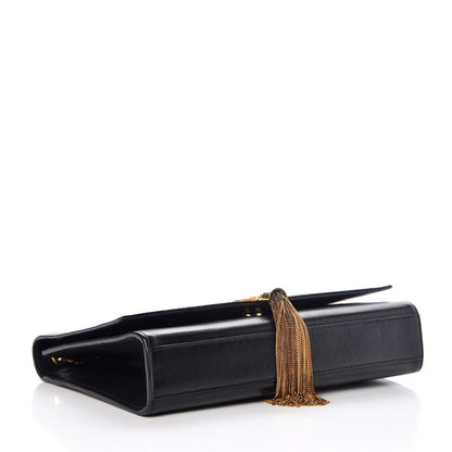 Saint Laurent Smooth Calfskin Medium Classic Monogram Kate Tassel Satchel Black 4 of 10