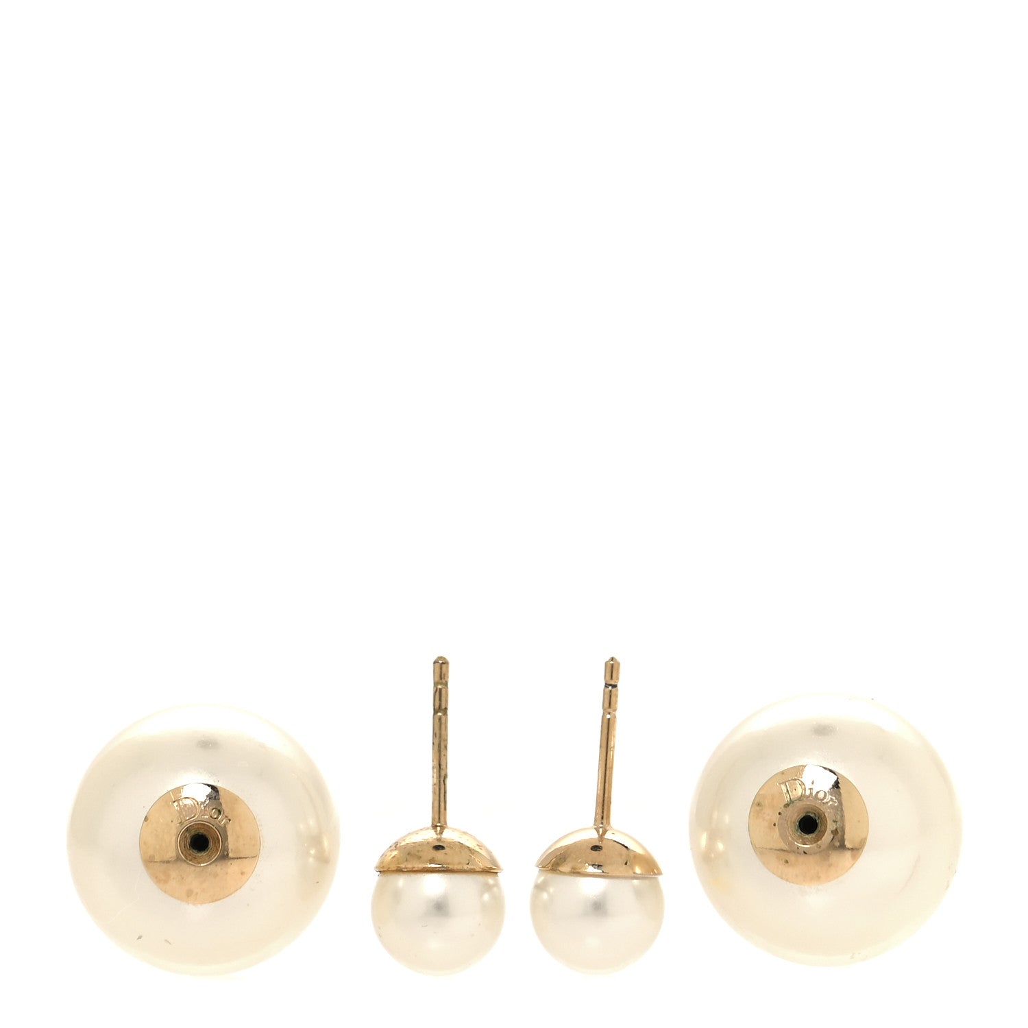 Christian Dior Pearl Mise En Dior Tribal Earrings Gold 3 of 4