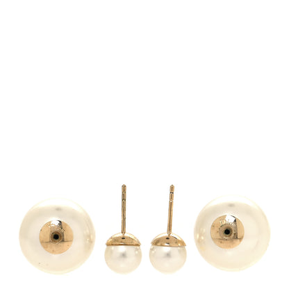 Christian Dior Pearl Mise En Dior Tribal Earrings Gold 3 of 4