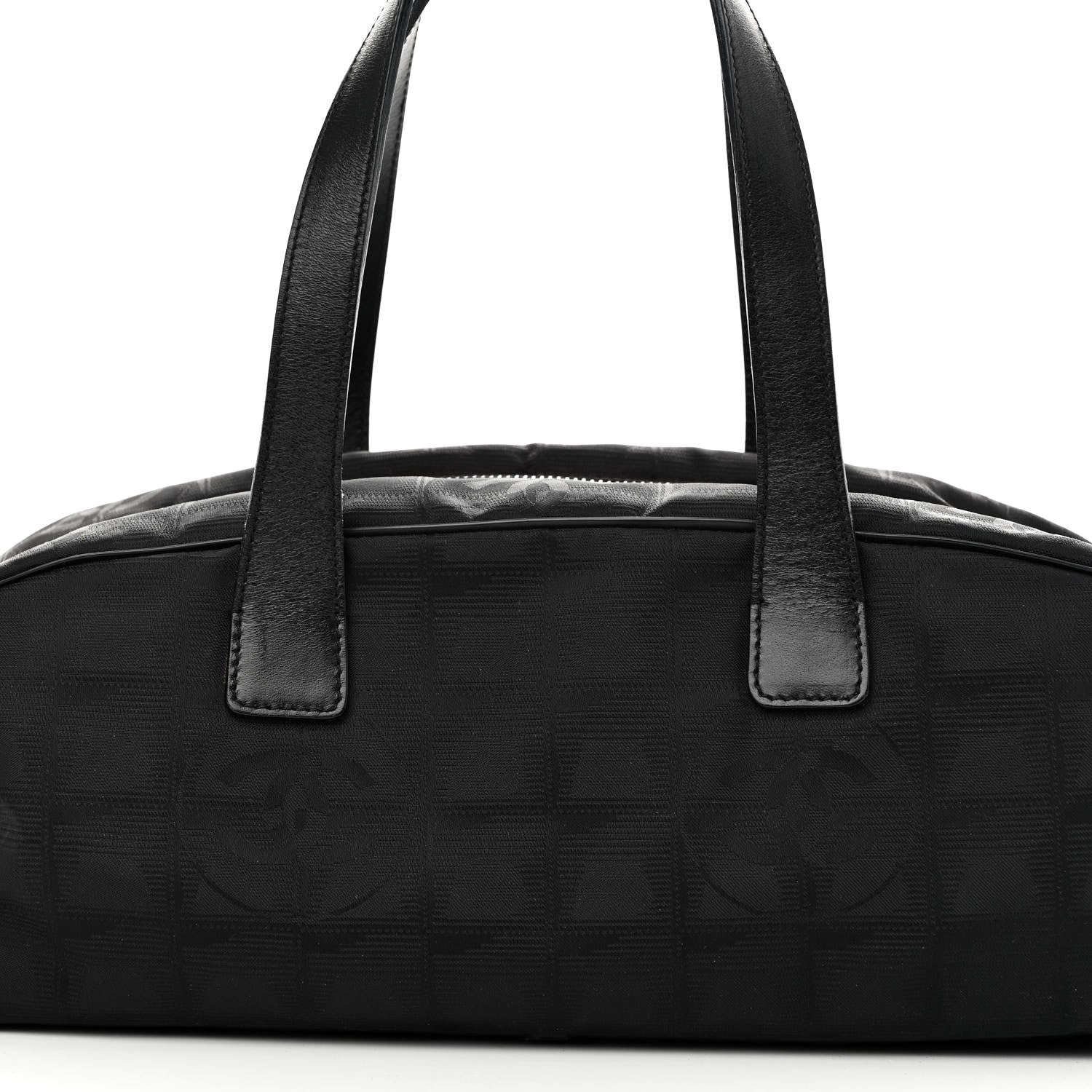 Chanel Nylon Travel Bowler Black 8 of 11