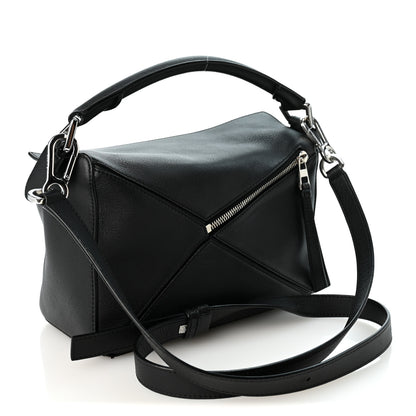 Loewe Calfskin Small Puzzle Edge Bag Black 3 of 11