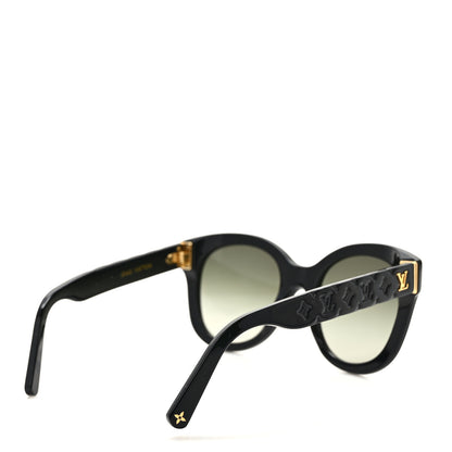Louis Vuitton Acetate LV Empreinte Light Round Sunglasses Z1879W Black 4 of 7