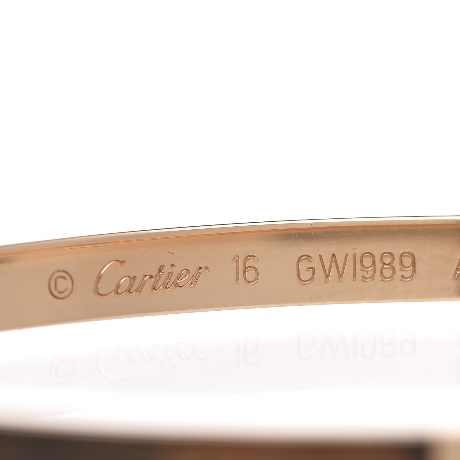 Cartier 18K Yellow Gold 6 Diamond Small LOVE Bracelet 16 4 of 5