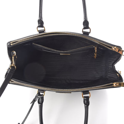 Prada Saffiano Large Galleria Double Zip Tote Black 5 of 9