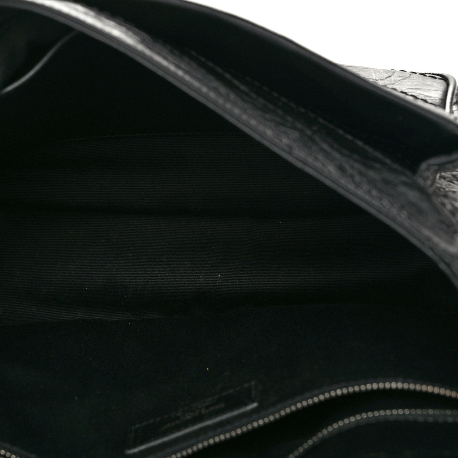 Saint Laurent Crinkled Calfskin Matelasse Monogram Medium Niki Chain Satchel Black 5 of 10