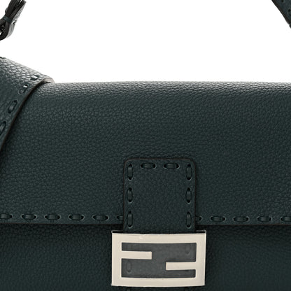 Fendi Cuoio Roma Sellerissima Nappa Sintetica Tape Stitch Baguette Amazzonia 7 of 9