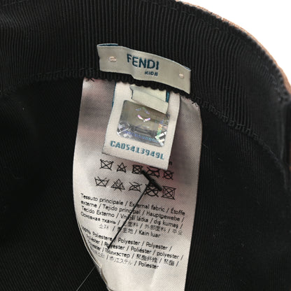 Fendi Canvas FF Monster Eyes Childrens Baseball Hat Tobacco Yellow 8 of 8