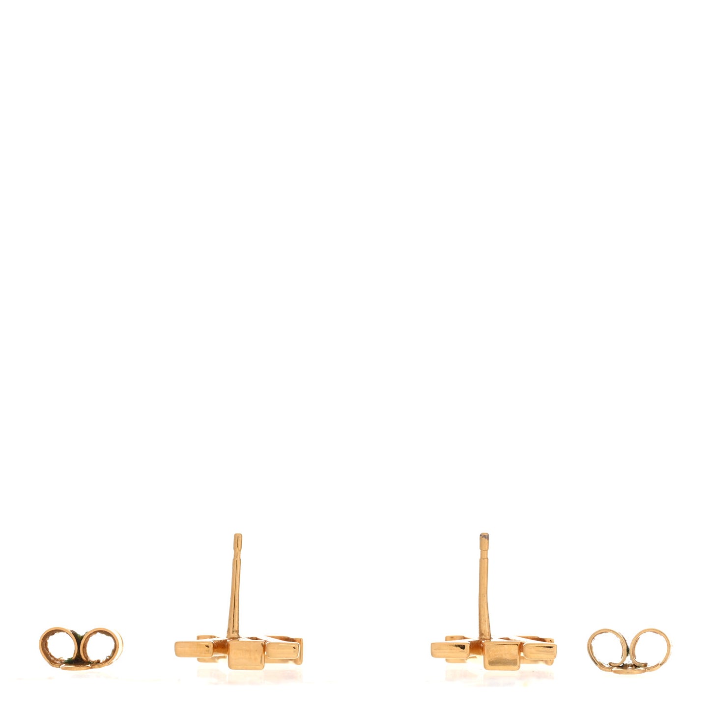 Metal LV Iconic Earrings Gold