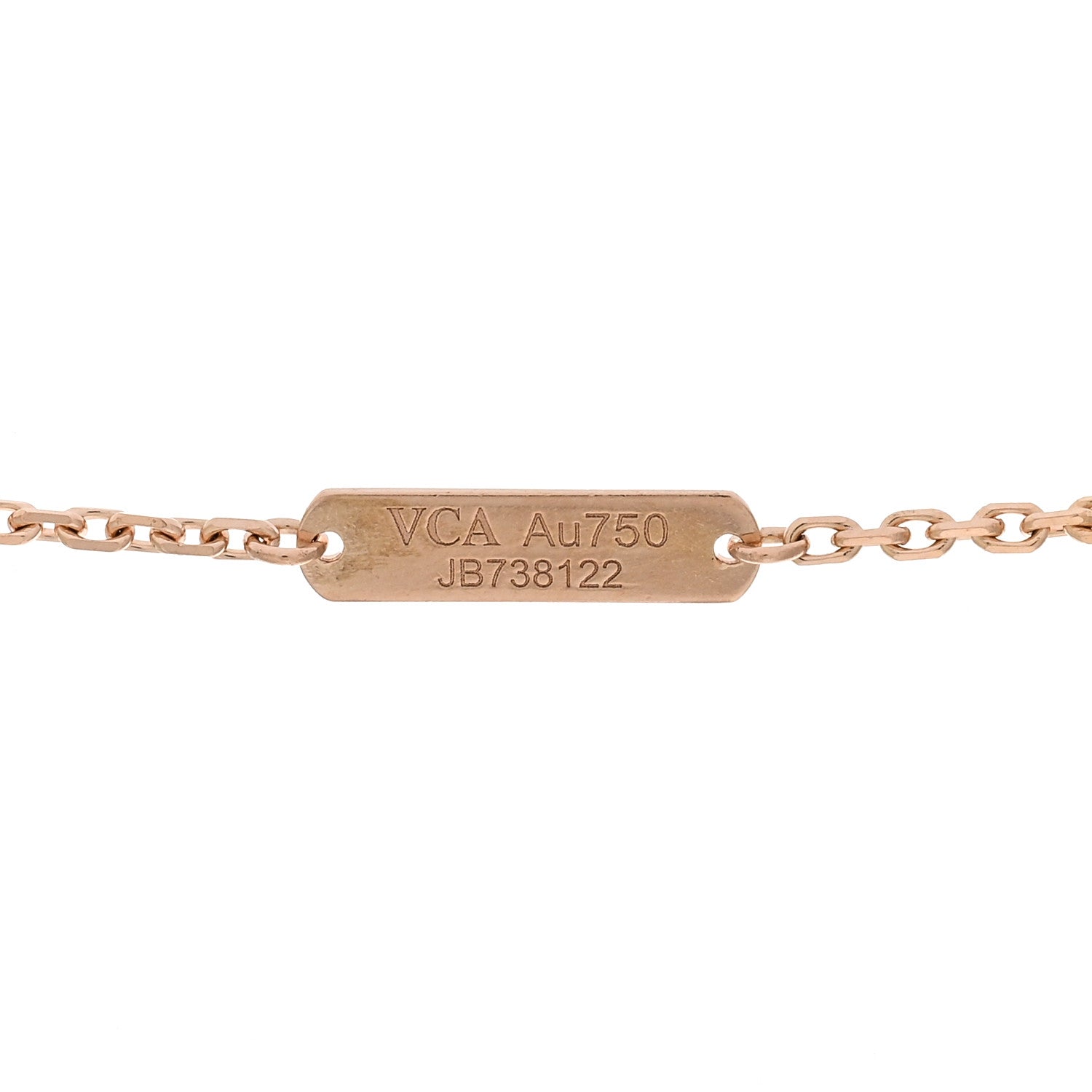 Van Cleef & Arpels 18K Rose Gold Mother of Pearl "Edition Ginza" Magic Alhambra Pendant Necklace 4 of 6
