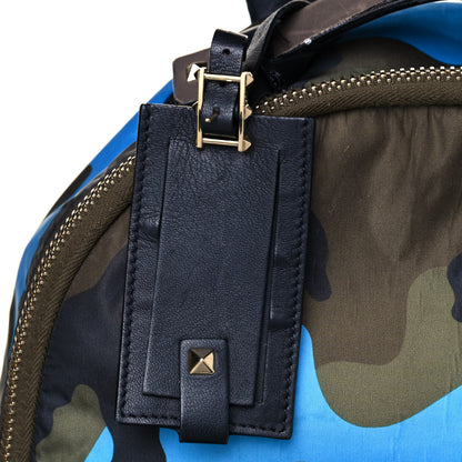 Valentino Garavani Nylon Camouflage Backpack Green Blue Fluo 13 of 21