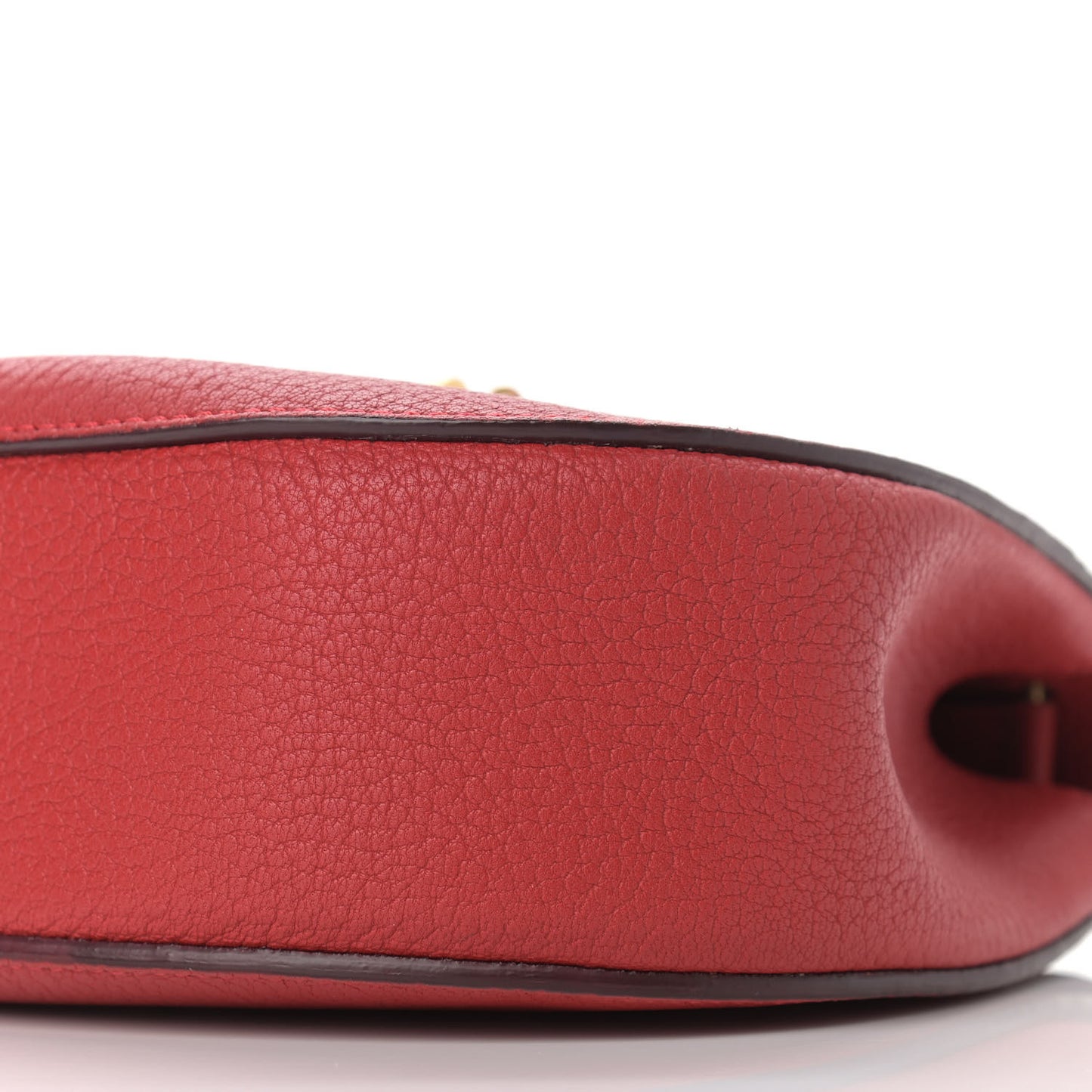 Grained Lambskin Drew Shoulder Bag Plaid Red