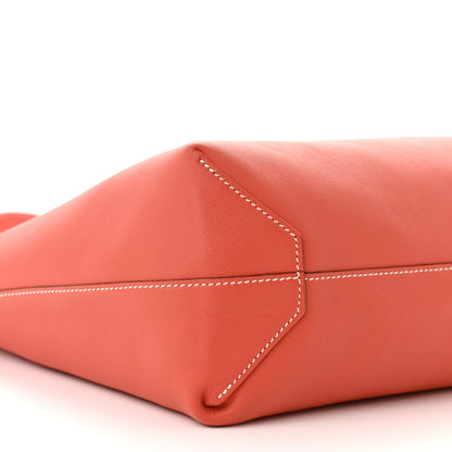 Hermes Taurillon Clemence Double Sens 45 Reversible Tote Rose Jaipur 15 of 17