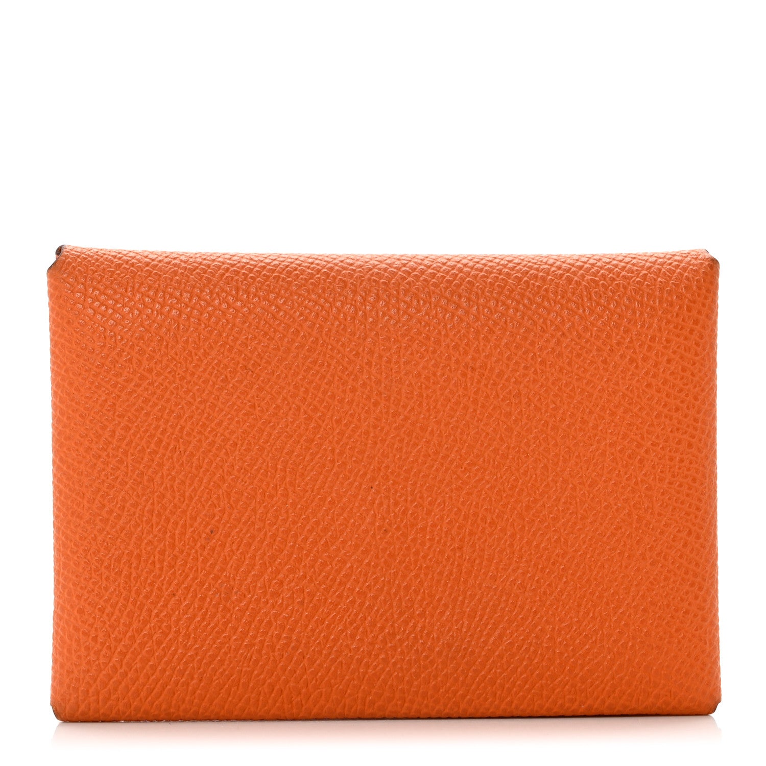 Hermes Epsom Calvi Duo Card Case Orange 1 of 9