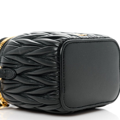 Miu Miu Nappa Matelasse Micro Vanity Case Black 10 of 11