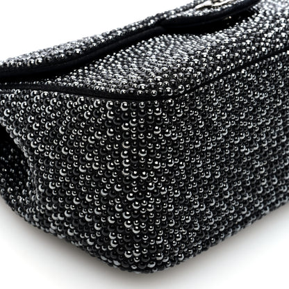 Chanel Suede Beaded Small Flap Dark Grey 9 of 10
