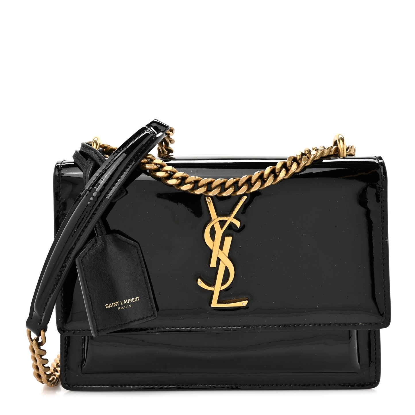 Patent Small Monogram Sunset Black