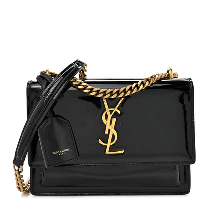 Saint Laurent Patent Small Monogram Sunset Black 1 of 15