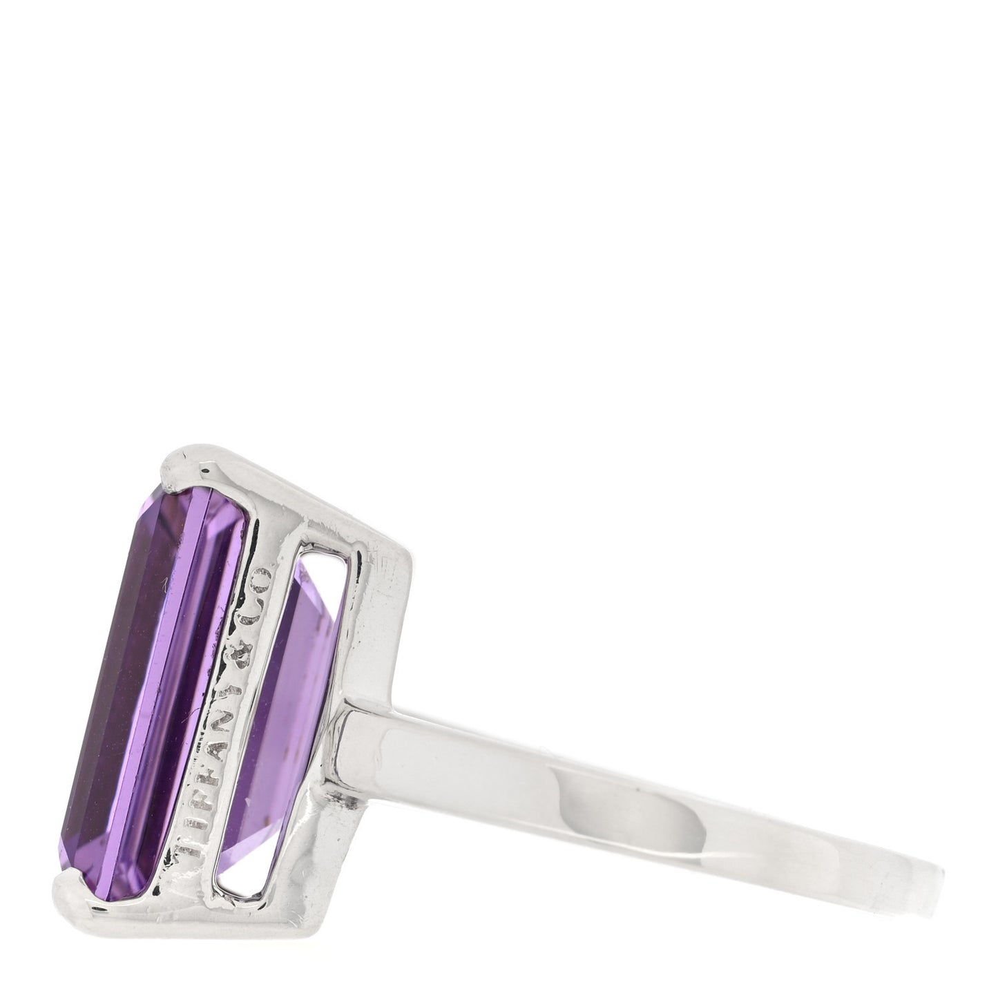 Sterling Silver Amethyst Sparklers Cocktail Ring 57 8