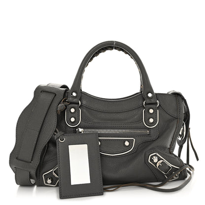 Balenciaga Chevre Silver Metallic Edge Hardware Mini City Gris Acier 1 of 9